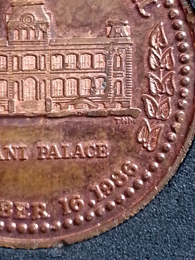 1986 struck with THM initials.  