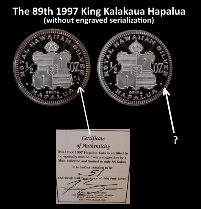 I have an unserialized coin !