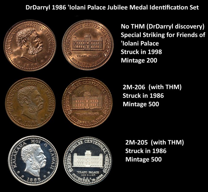 With and Without THM  (The Hawaiian Mint) variety